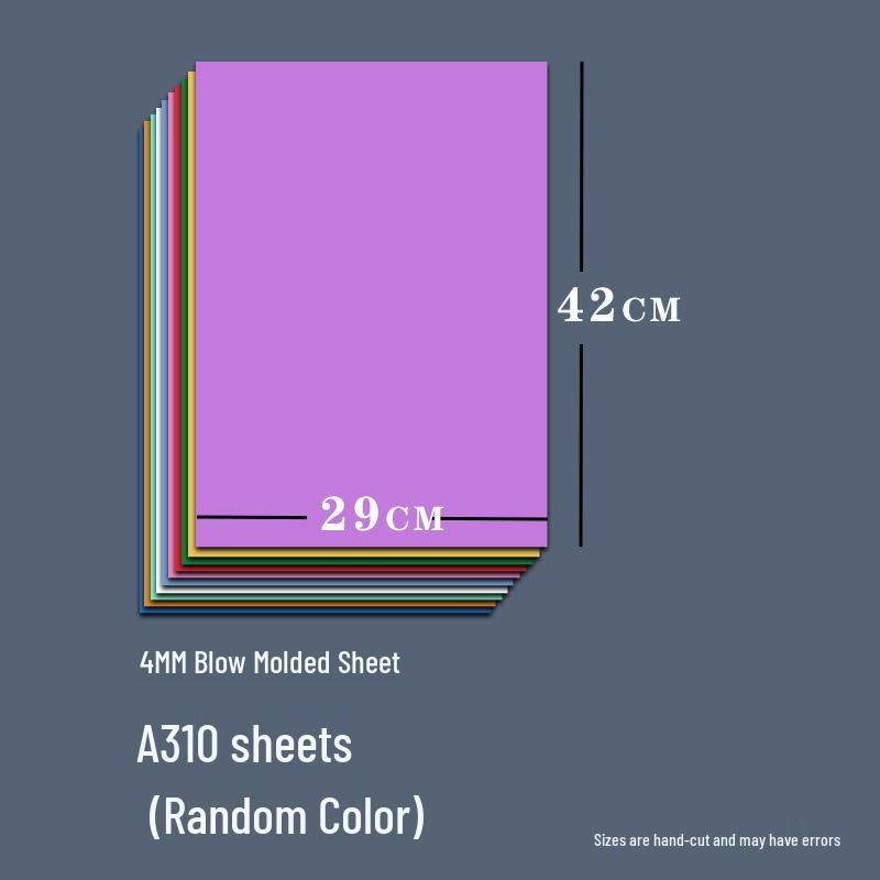 4mm Thick Blow Molding Paper Set for DIY Printmaking: Colored 4K Printing & Engraving Board