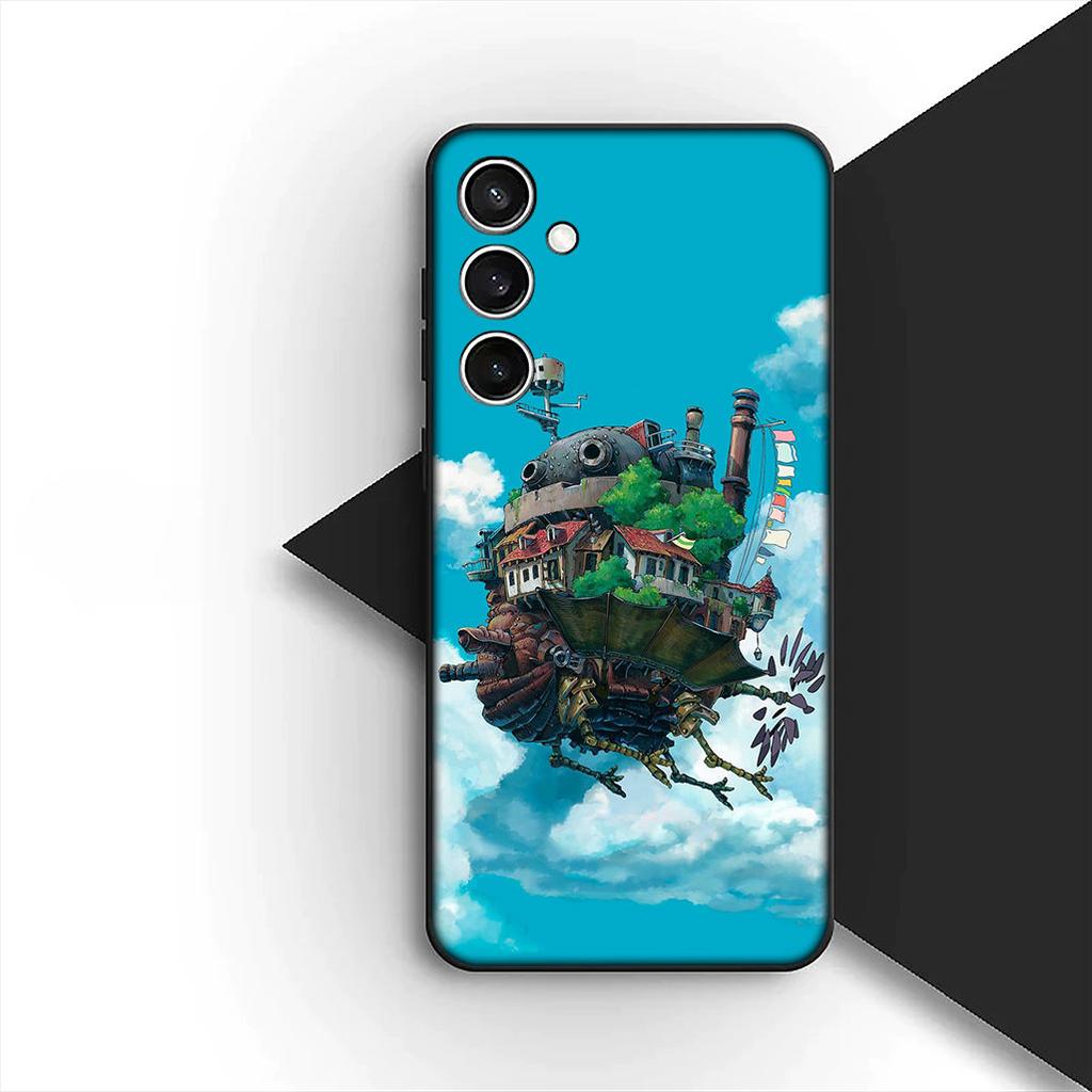 Howls Anime Movings Poster Castles Phone Case for OPPO A80 A18 A16 A40 A17 A15 A38 A78 A79 A54 A57 A12 A60 4G 5G Cover