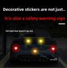 Motorcycle Sticker Reflective Night Safety Warning Electric Scooter Helmet Paper Car Tail Box Rear  Heart-shaped Decorative