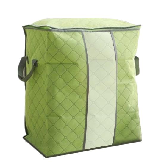 

Сумка для хранения одеяла, застежка-молния, грязеотталкивающая нетканая ткань, устойчивая к разрыву сумка для хранения одеял для свитеров зелёный