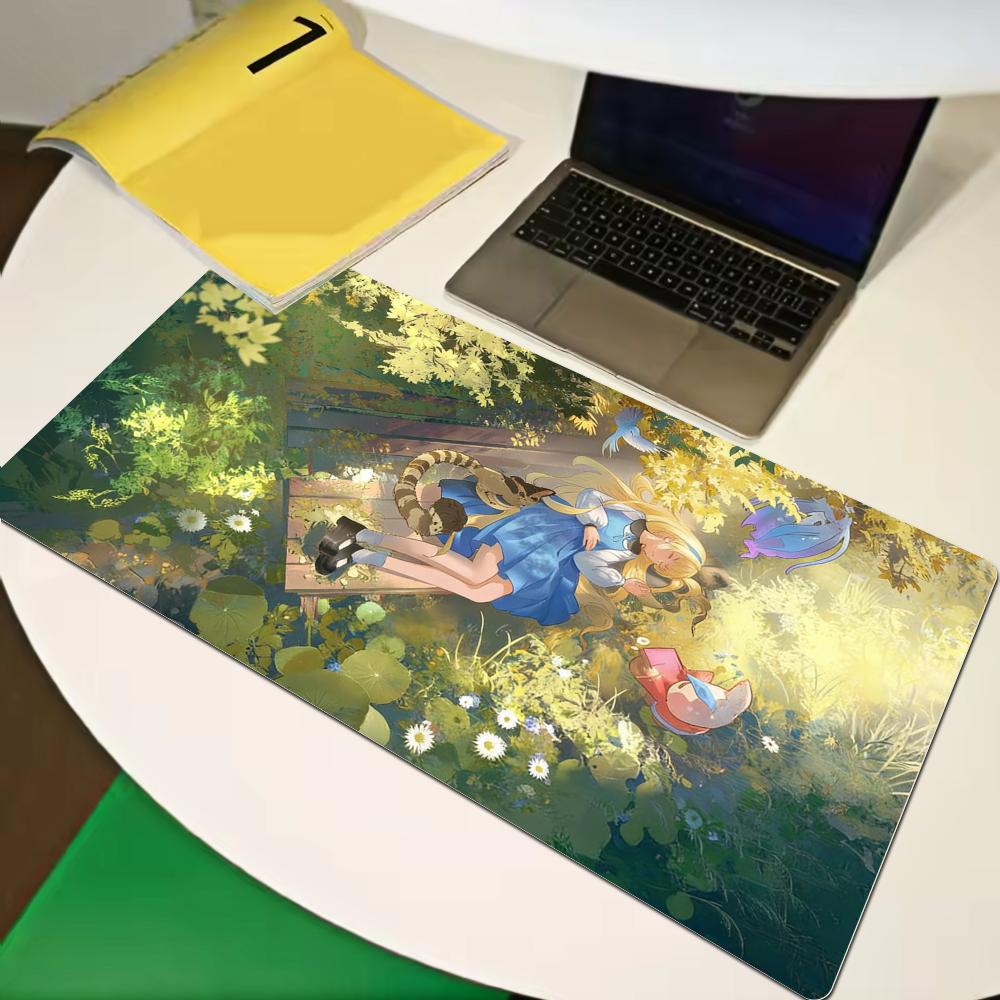 Hd Phoebe Wuthering Waves Roles Anime Mouse Pad Computer Table Pc Gaming Accessories Cushion Pad Xxl Antislip Comic Mouse Pad