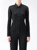 Miyake Women's Classic Pleated Lapel Long Sleeve Bodycon Jacket JJ105