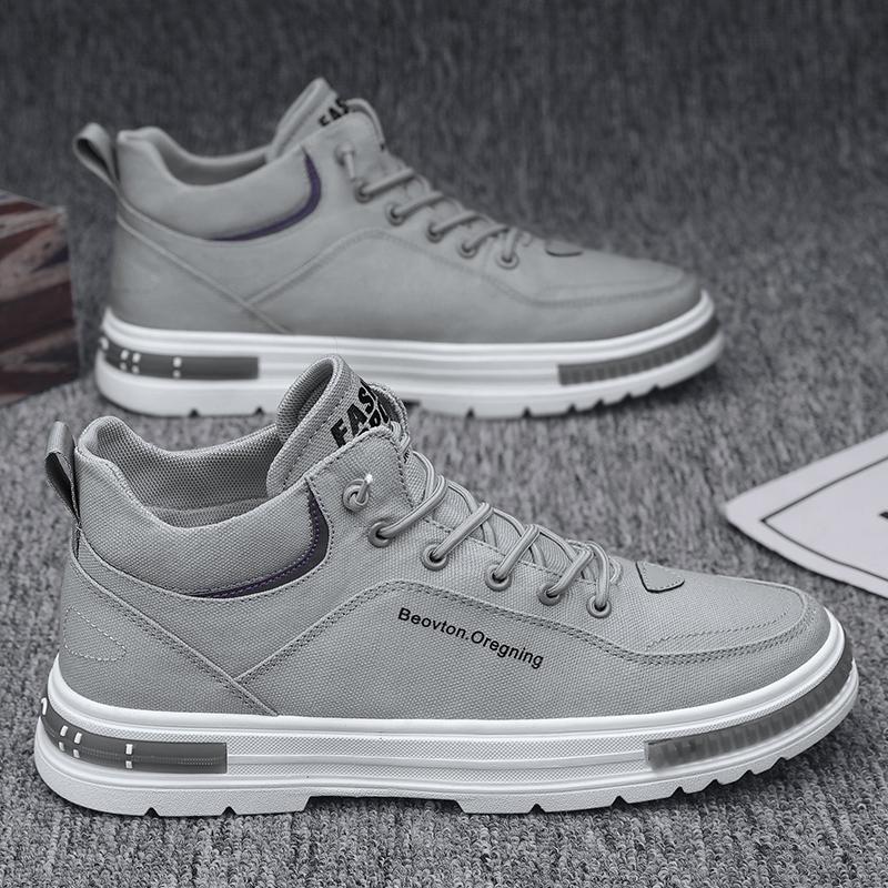 Spring Autumn 2024 Men's Work Shoes Design Platform Casual Shoes For Men Sneakers Luxury Brands Short Ankle Boots Men