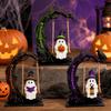 Floating Ghost for Tree Halloween Swinging On Figurine, Resin Swing Statue, Creepy Indoor Ceiling Hangers Reading Ornament, Outdoor Spooky Tabletop