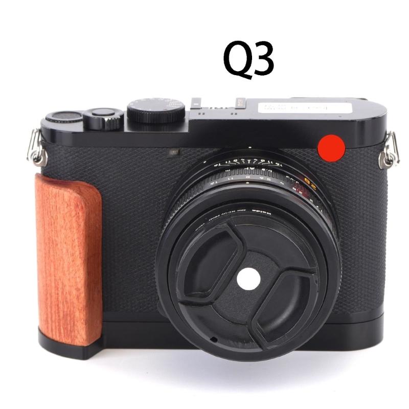Wood And Metal Hand Grip With Quick Release Base Plate For Camera Enhances Comfort And Protections