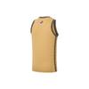 Li-Ning Professional Basketball Series Solid Color Printed Logo Crew Neck Basketball Vest Men Tops Yellow AAYS445-1