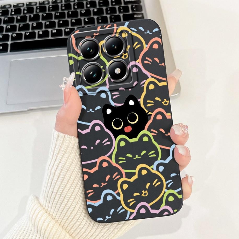For Xiaomi 14T Pro Case For Xiaomi 14T Phone Case Cute Panda Rabbit Luxury TPU Protective Skin Cover For Xiaomi Mi 14T Pro Coque