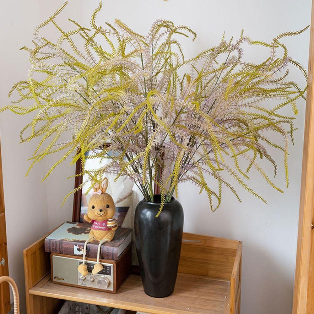 Lifelike Artificial Sage Branch Real Touch Fake Plant Simulation Green Bristlegrass  Living Room