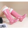312 2025 Hot-seling High Rain Boots Non-Slip Waterproof Long Farm Boots Warm  Work Shoes Wholesale Women  Waterproof Boots