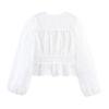 European and American Style French Women's Clothing Hollow Embroidery French Style Long Sleeve Two-piece Set