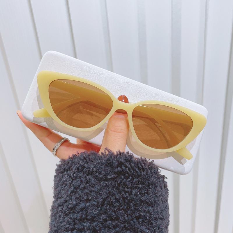 

JYL TS Big Face Sunglasses Women UV Protection Slimming WF5313 A-9842 атомні кольори мандарина