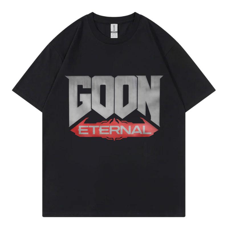 Goon Eternal Funny Meme T Shirt Men's Women's Fashion Vintage Short Sleeve T-shirt Summer Casual Loose T-shirts Y2k Streetwear