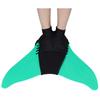 Girls Swimmable Mermaid Tail Princess Dress with Monofin Kids Halloween Holiday Mermaid Costume Cosplay Swimsuit Birthday Outfit