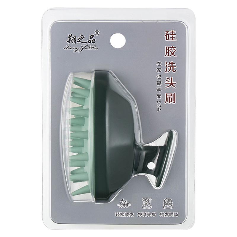 Silicone Head Body Scalp Massage Brush Shampoo Brush Hair Washing Shower Brush