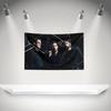 C-Chevelles Flag Rock Music Band Banner HD Printing Tapestry Exhibition, Music Band Fans, Garage Decor