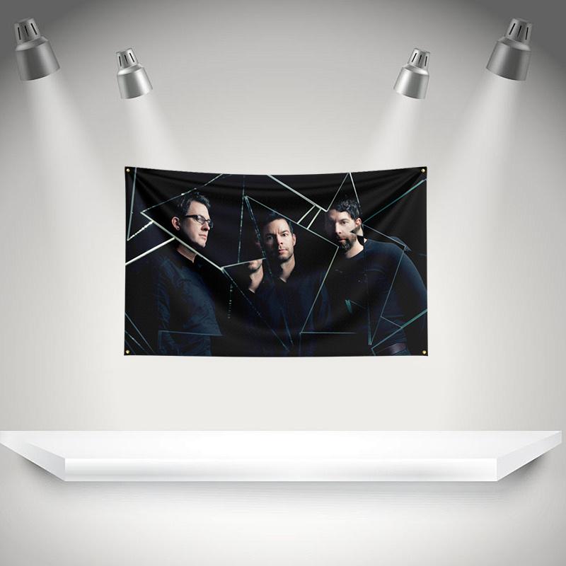 C-Chevelles Flag Rock Music Band Banner HD Printing Tapestry Exhibition, Music Band Fans, Garage Decor