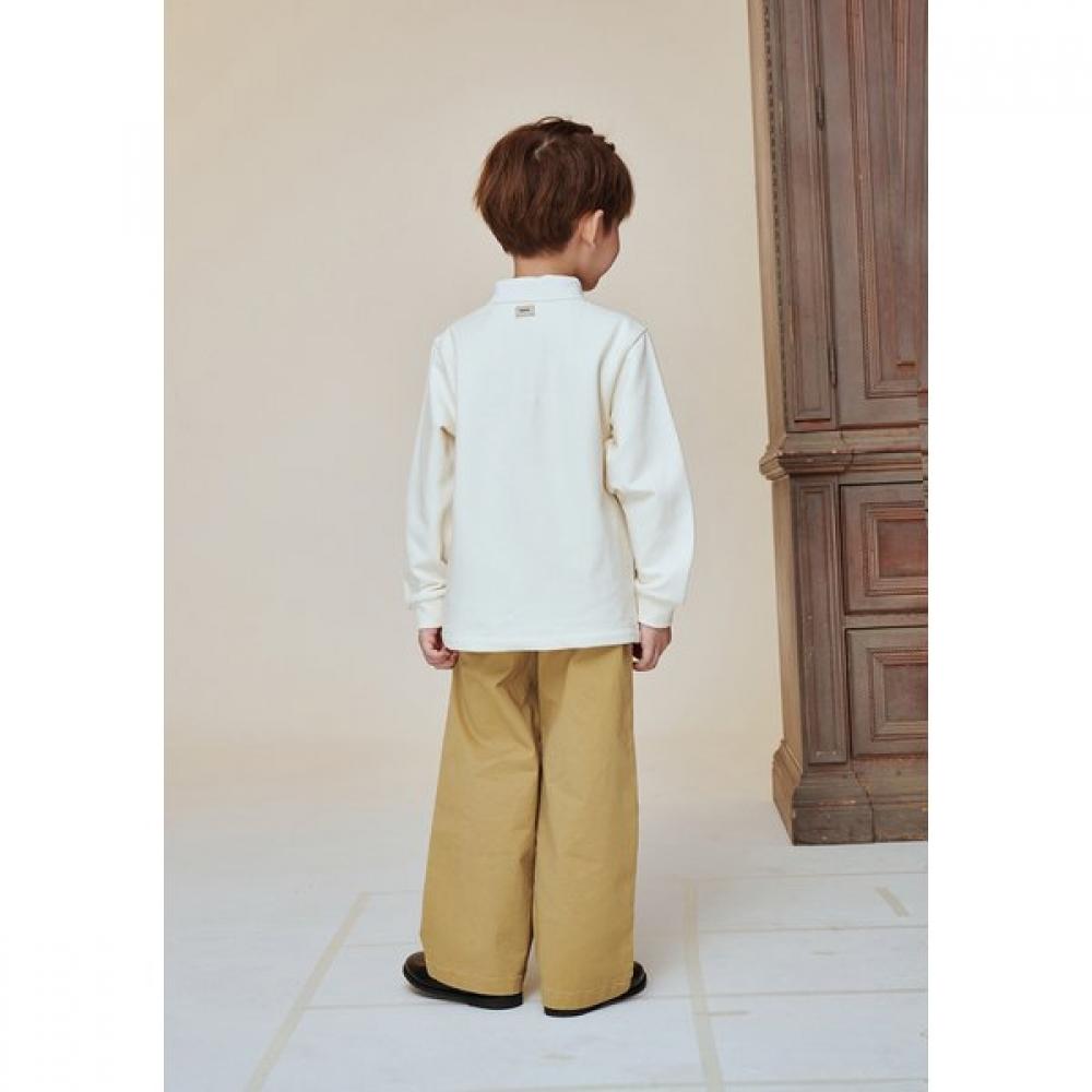 The Coffee Bean   Tea Leaf Ivory Yoko Collar T shirT ba11Ts01iv