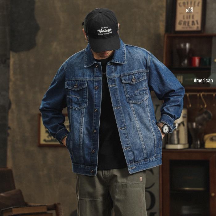 Men's Korean Style Denim Jacket: Casual, Trendy, Retro, Versatile, and Handsome for Spring & Autumn