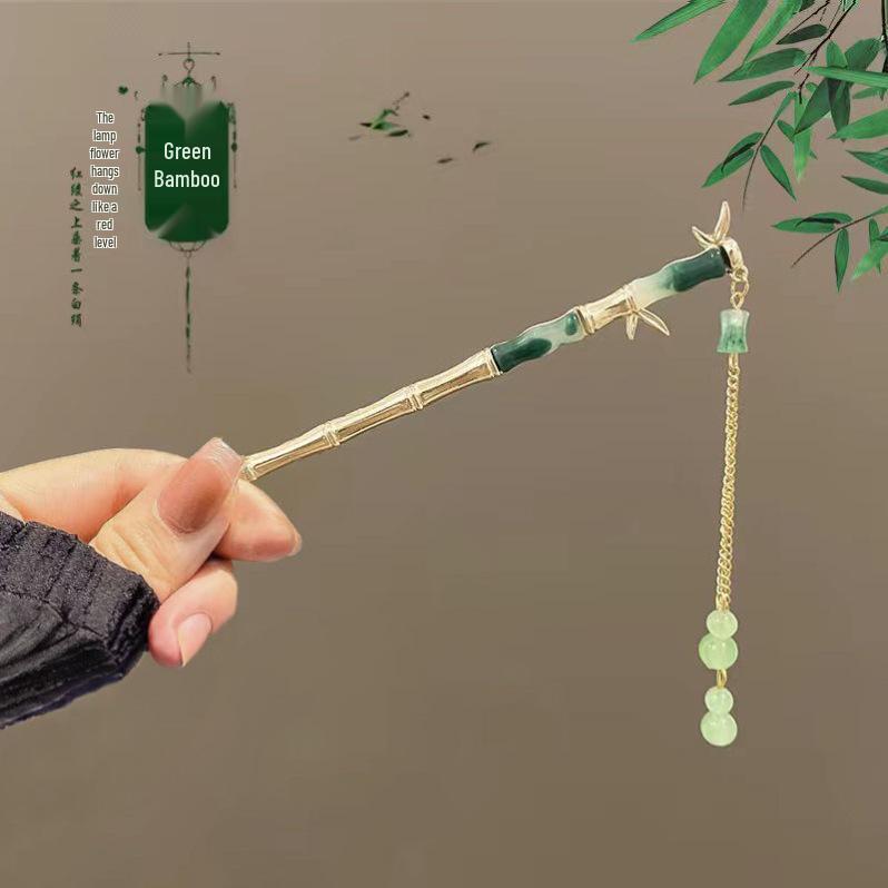 Exquisite Vintage-Inspired Tassel Hairpin for Women - Elegant Hanfu Cheongsam Style Headdress