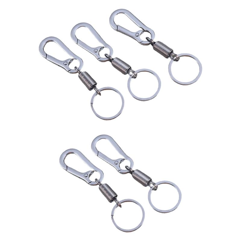 

5pack Durability Keychains Rustproof Key Organizers Portables Keychains Clip for Home Office and School Use 1