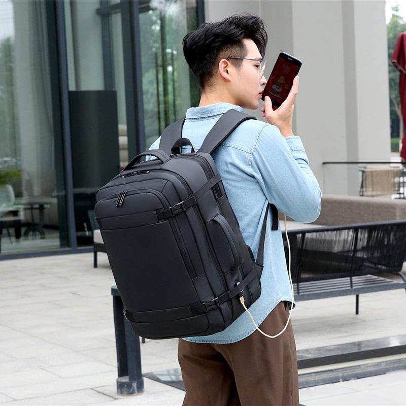 Expandable Waterproof Multi-Function Laptop Backpack for Commuting and Business