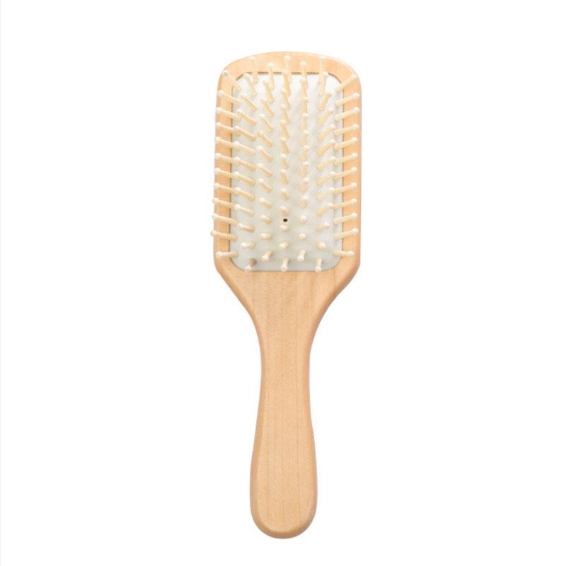 Wooden Air Cushion Hair Massage Comb - Anti-Static, Reduces Hair Loss, and Massages Scalp