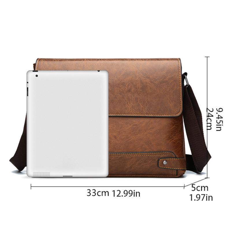 Shoulder Bag, Men's Crossbody Bag, Business Bag, Large Capacity, for Business Trips and Work