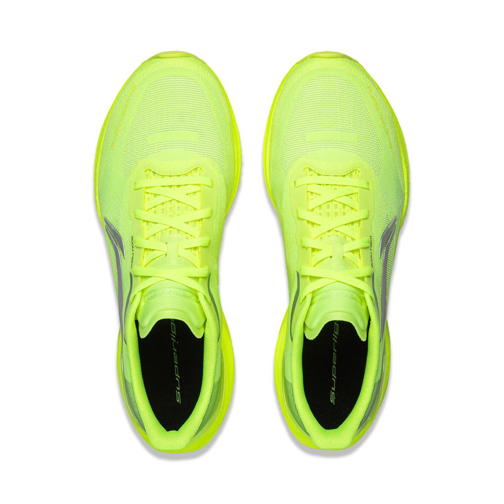 Li Ning Sports Comfortable Shock Absorbing Breathable Low Top Casual Running Shoes Men Sneaker Fluorescent-Bright-Green ARBW017-5