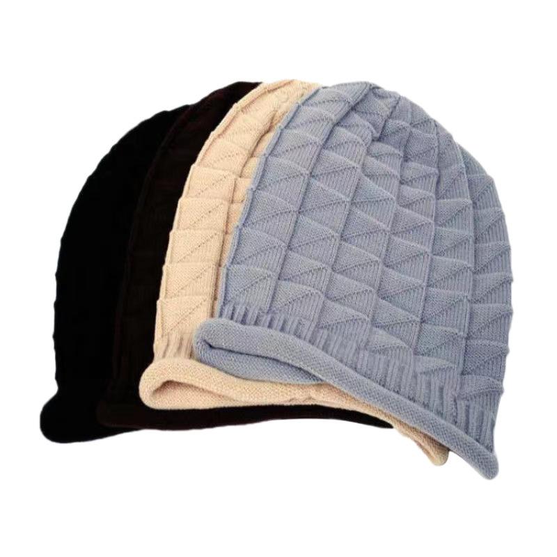 Women's Knitted Hat for Autumn/Winter Korean Style Fashionable Earflap Slouch Windproof