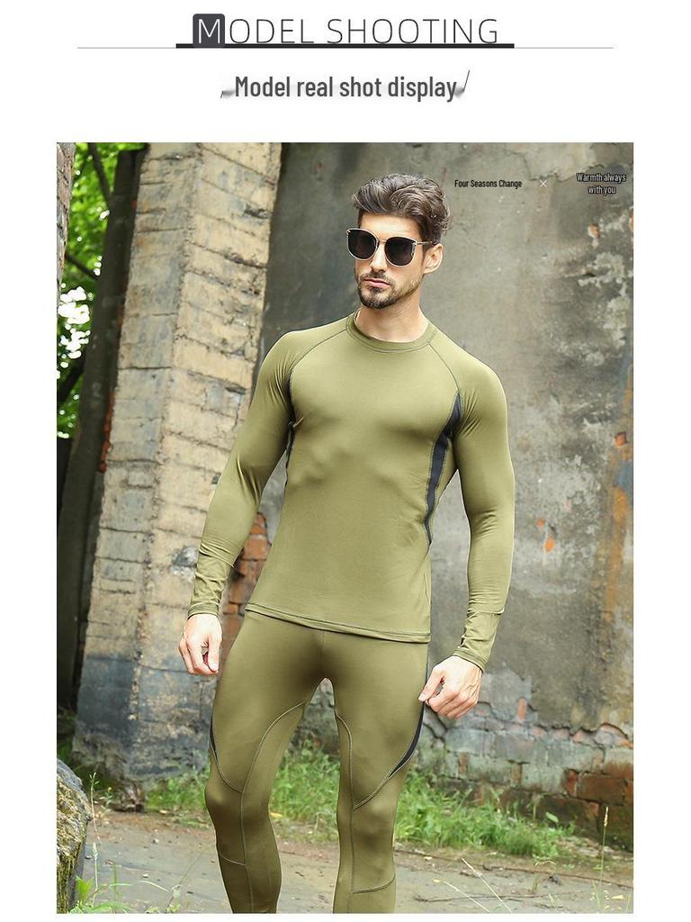 Quick-Drying Men's Cycling Suit & Fleece Sports Underwear Set