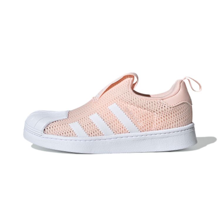 Adidas Originals Superstar Series 360 C Low-Top Kids Skate Shoes Kids Sneakers White Pink EF9170