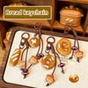 Niedlicher Brot-Schlüsselanhänger mit Schlaufe Strapazierfähiger Schlüsselring Handtaschen-Schmuck Einzigartiges Geschenk für Kuchen- und Gebäckliebhaber
