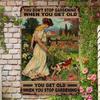 MAGGARDEN Vintage Metal Tin Sign Don't Stop Gardening Retro Farmhouse Wall Decor for Patio Yard Porch Outdoor