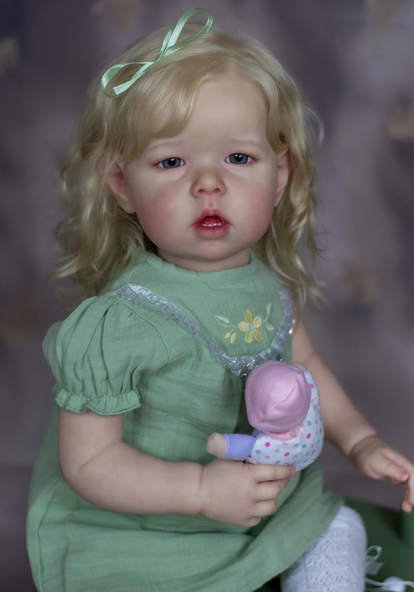Реалистичная 75 см ручной работы кукла-младенец Реборн девочка - Лиам 75cm Cloth Body как