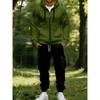 Mens Hoodie Sweatshirt Set Fleece Cargo Pants 2 Piece Casual Sportswear