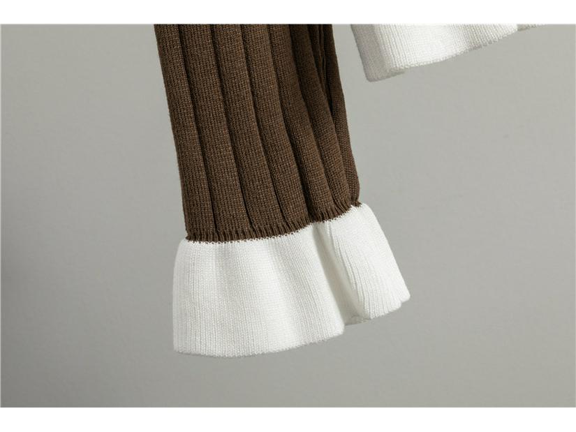 Europäisches Strick-Cardigan- und Rock-Set für Damen - Glockenärmel, Frühling-Herbst, Koreanischer Stil
