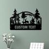 Custom Metal Deer Family Name Sign, Personalized Fawn Yard Plaque & Address Marker, Outdoor Deer Ranch Locator