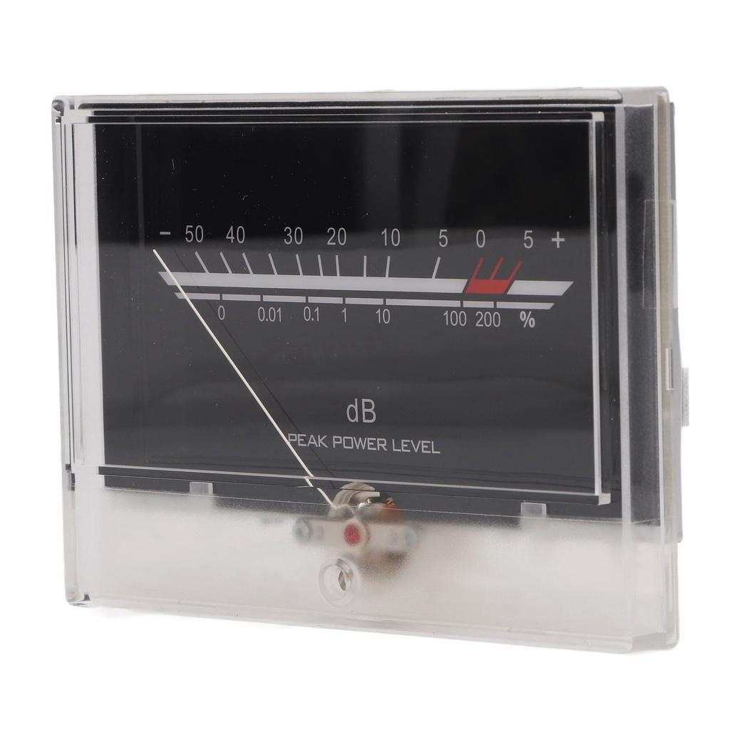 VU Meter LED White Backlit Accurate Measurement Power Amplifier DB Meter for Studio DIY