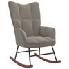 Day and Night - Day and Night Light Gray Velvet Rocking Chair