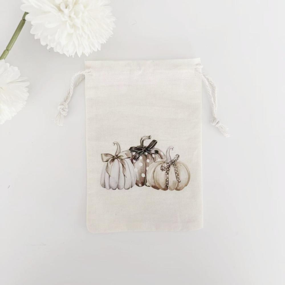 Halloween Biscuit Storage Bag Reusable Halloween Candy Storage Bag Drawstring Linen Bag Breathable For Candy Storage Small Toy