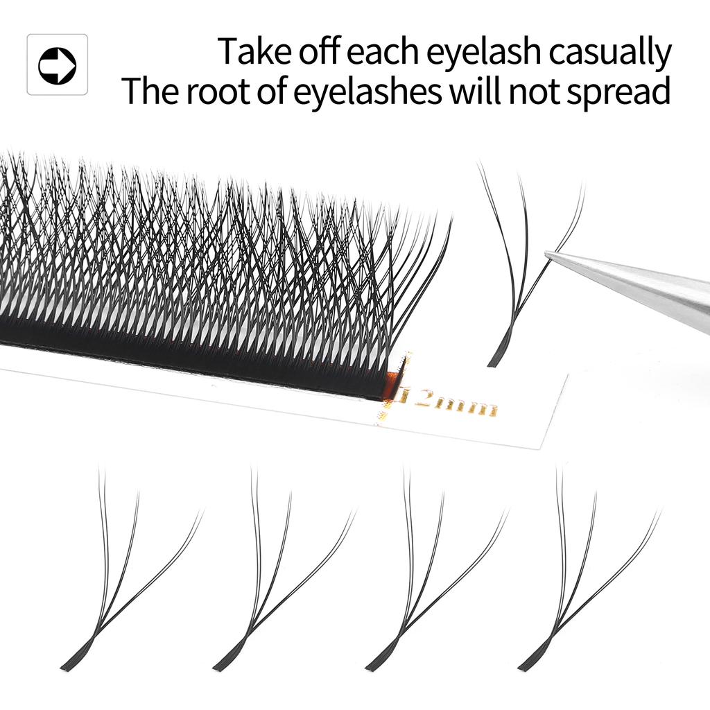 XIUSUZAKI L/LU/M Schwung YY 3D 4D 5D W Wimpernverlängerungen Weiche Natürliche W Wimpernverlängerungen Vorgefertigte Volumenfächer Falsche Wimpern Shop