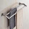 40/50/60cm Wand Montiert Doppel Handtuch Rack Hotel Schiene Edelstahl Bad Lagerung Rack Handtuch Halter Bad