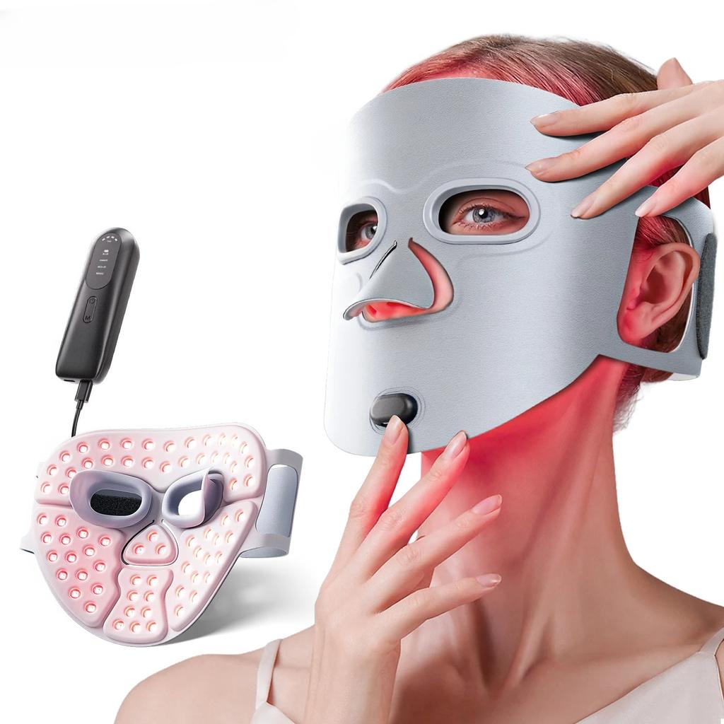 Hello Face LED Red Light Therapy Mask Near-Infrared Light Therapy Facial Mask Soft Wireless Portable PDT Device