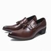 Men's Large Size British Style Tassel Loafers - Formal Pointed Toe Leather Shoes