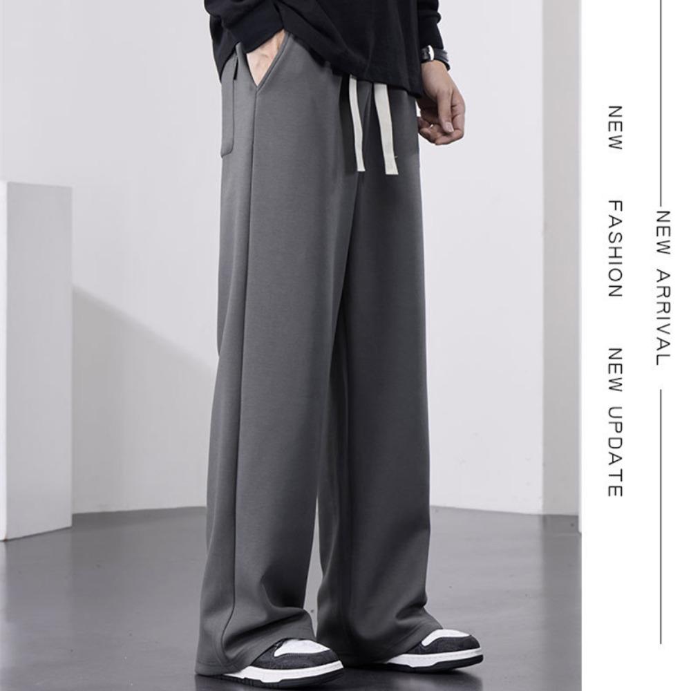 Herren Gerade Jogginghose Weiter Bein Baumwolle Trainingshose Kordelzug Buchstabe Sport Baggy Hose Lässige Lange Hosen Große Größe 8XL