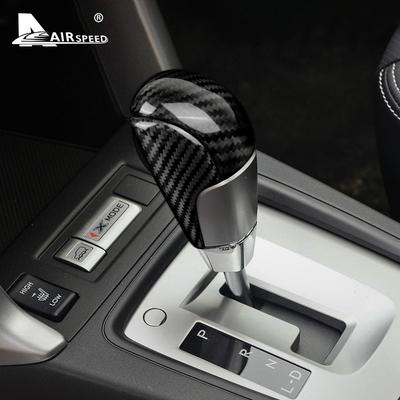 Echter Carbonfaser-Aufkleber für Subaru Forester 2013 2014 2015 2016 2017 2018 Auto Schalthebelabdeckung Innenzubehör