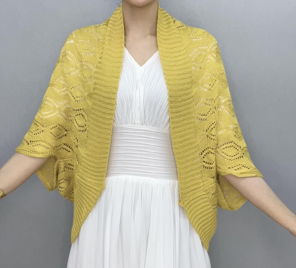 Spring Summer Women's Crochet Hollow Knit Cardigan Batwing Short Sleeve Breathable Comfortable Cardigan Sun Protection