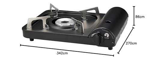 Captain Stag (CAPTAIN STAG) BBQ Grill, Portable Tabletop Stove, Black, UF-0028, 342mm Wide X 270mm Deep X 86mm High