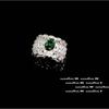 Emerald Green Zircon Butterfly Knot Ring With 18K Gold Plating Vintage Floral Womens Adjustable Opening