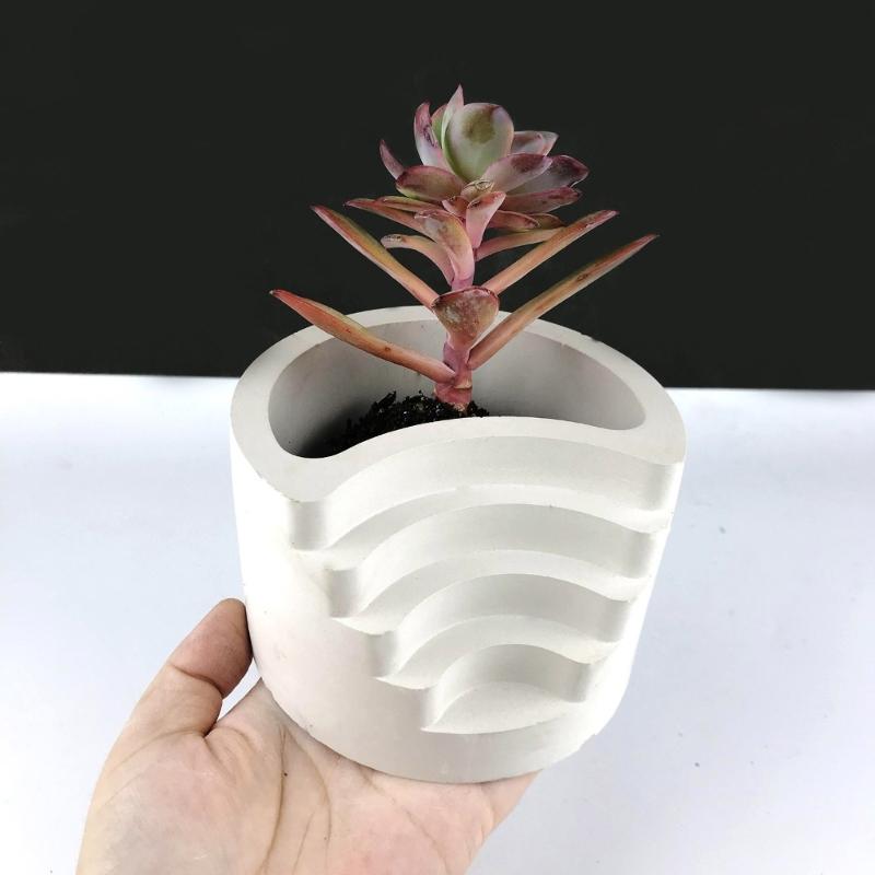 Candle Holder Resin Mold,Cement Gypsum Flower Pot Silicone Molds Epoxy Resin Casting Molds for DIY Jewelry Storage Box